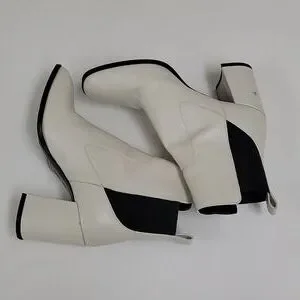 Via Spiga Shoes Via Spiga Delaney White Leather Square Toe